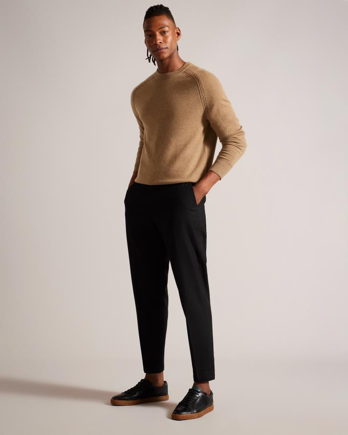 Pull Ted Baker Pure Cashmere Marron Foncé Homme | UTL-37831821